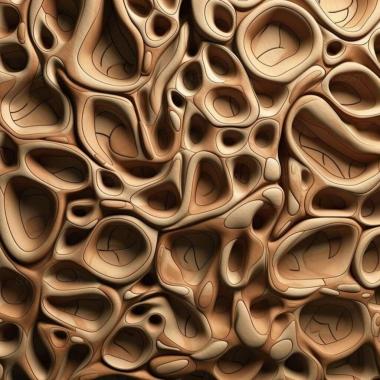 Patterns and decorations stl cells 4 3d model